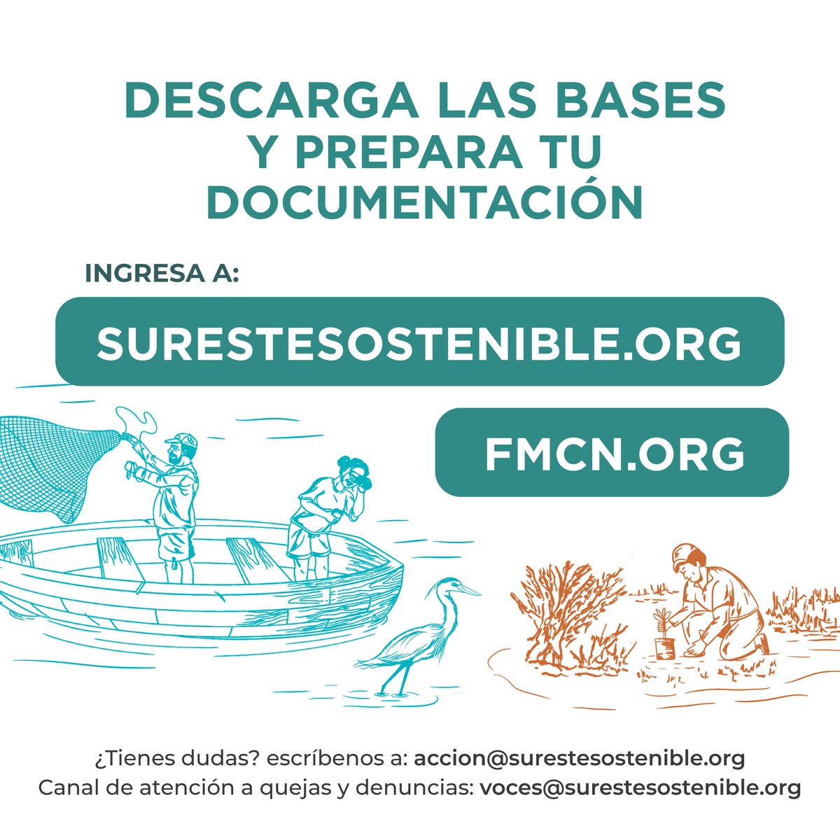 FondoMexicano's tweet photo. 📣 Quedan pocos días para participar en las convocatorias #ACCIÓN

Aún estás a tiempo de presentar tu propuesta.

🌱 Restauración, conservación y producción sostenible.
👥 Estrategias de emprendimientos sostenibles para PLAT.

🔗 https://t.co/dFBy73x3nW https://t.co/hgmM9kBwXX