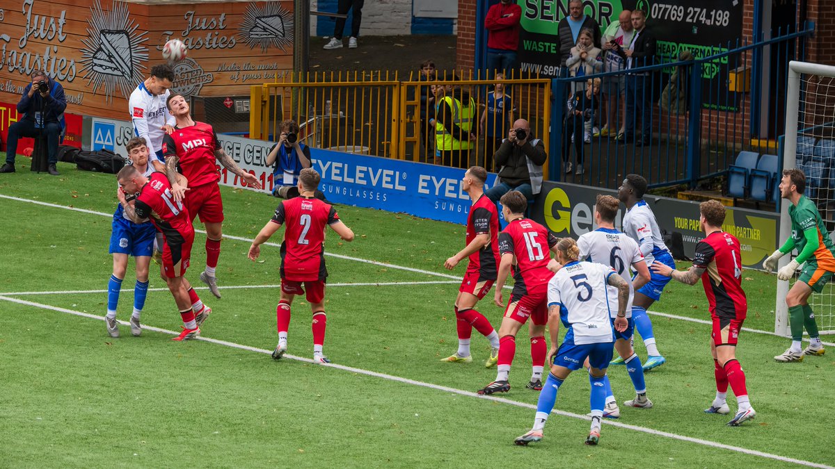 GomboczSteve's tweet photo. Bury on the attack during the game against Workington AFC in the FA Cup qualifier on 19/9/26. Many chances were created resulting in a great 5-1 win. Well done. @buryfcofficial #bfc140 #shaker #BuryFC #PartOfit @whitebluearmy https://t.co/nctRvhuZj1