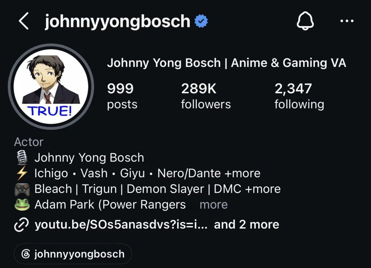 Dastanovich_'s tweet photo. How can you not love Johnny Yong Bosch https://t.co/tbf0uLx1iv