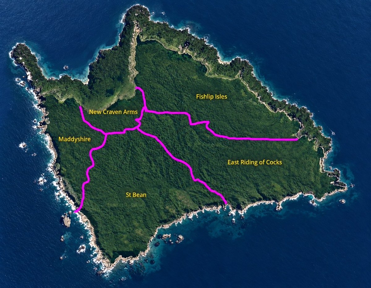 TheMaddyJournal's tweet photo. Maddytropica are looking into building an island adjacent to St Bean and East Riding of Cocks, as the population of Maddytropica continues to grow. https://t.co/2buT8pxz6R
