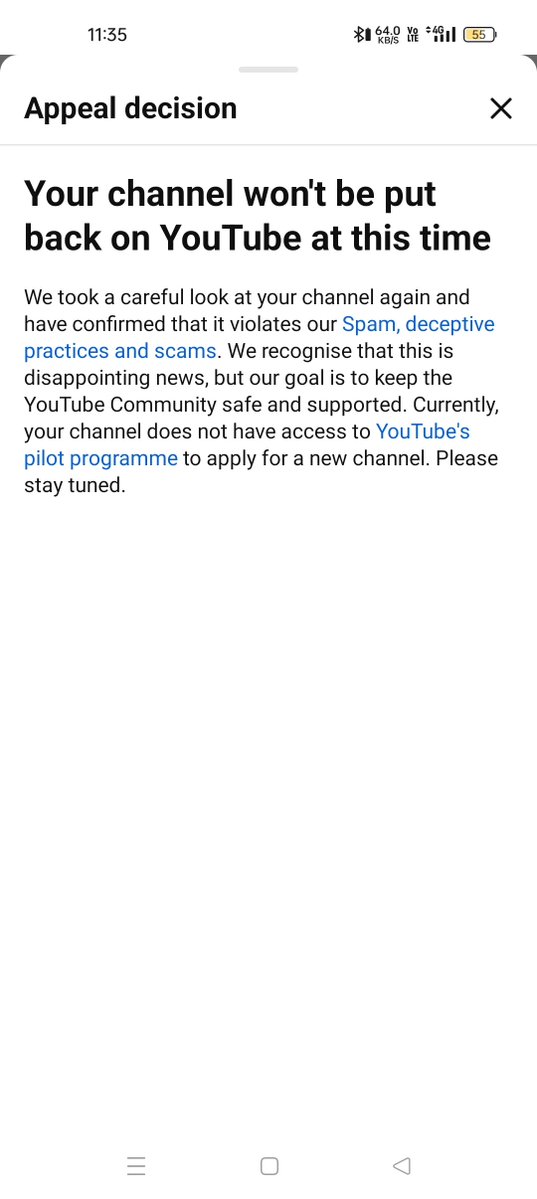 Funzarmy's tweet photo. Thanks, @YouTube @teamyoutube, for my channel termination. It was a tough experience, but it gave me time to learn, reflect, and improve. Sometimes setbacks become lessons. Now it's time to build again. https://t.co/6F6Dzfy8t9