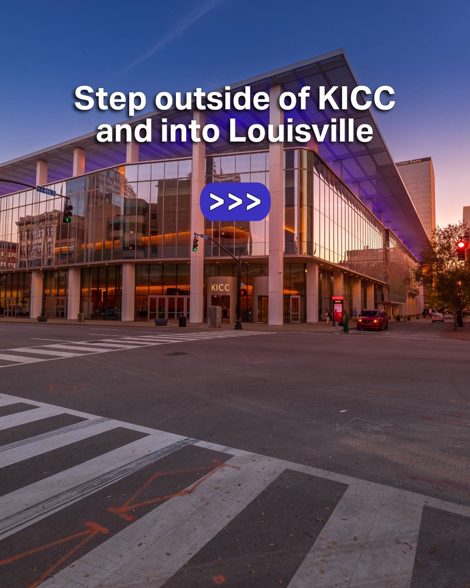 KYConvention's tweet photo. Step outside KICC and you're already in it. 🥃🏛️🍽️ Bourbon, food, culture, all within walking distance! https://t.co/zU7jp1v2Vh