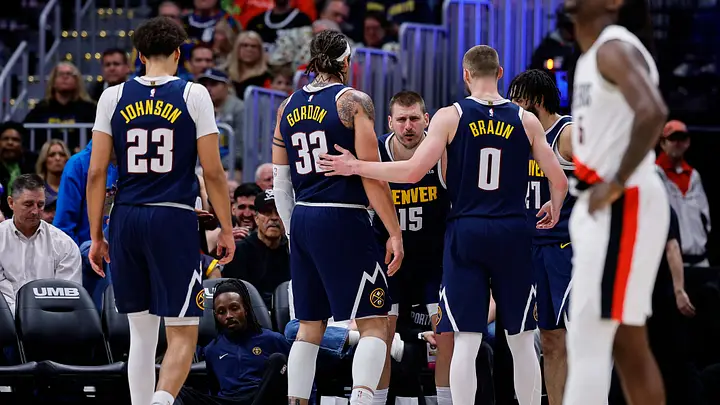 NuggetsLead's tweet photo. The projected roster for the 26-27 Denver Nuggets:

Jamal Murray
Christian Braun
Cam Johnson
Aaron Gordon
Nikola Jokic

Bench:
Demar Derozan
Tyus Jones
Marvin Bagley III
Lonnie Walker IV
Spencer Jones
Julian Strawther
Alpha Diallo
Zeke Nnaji
DaRon Holmes II
Trevon Brazile

Two-way:
Cam Whitmore
KJ Simpson
Bryce Hopkins

How far can this team get in the West?