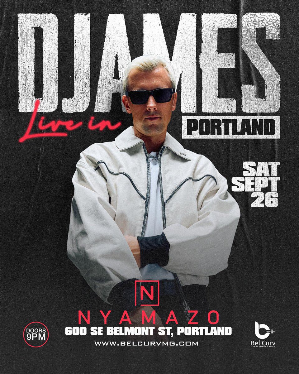 djameskickit's tweet photo. Portland! 🇺🇸 I’m live in your city for the first time ever this Saturday! Head to https://t.co/HO9V3wCnDB for tickets 🎫 I can’t wait to see you all! 🫶🏼 https://t.co/JxevrZzZRH