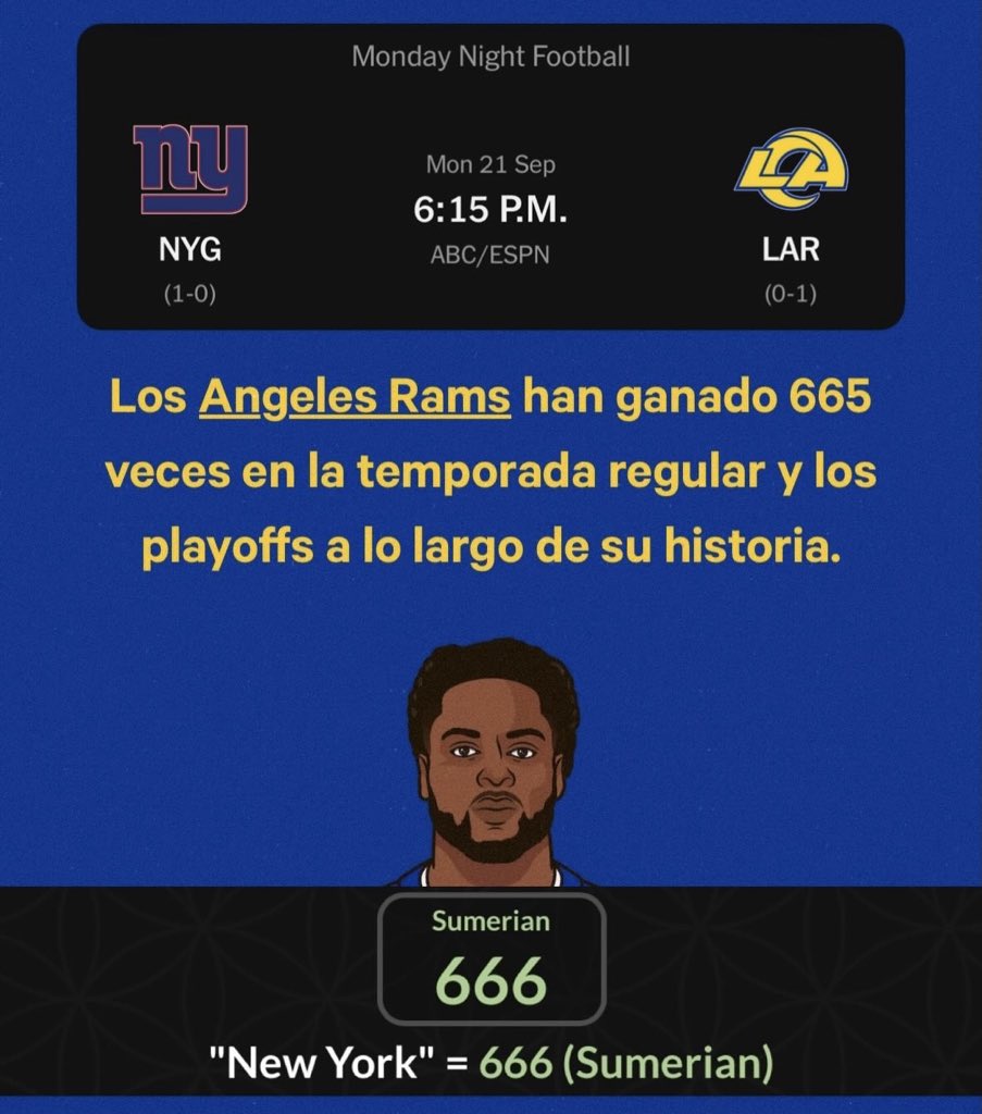 RevolverBets's tweet photo. Victoria 666 contra New York.

🗽 https://t.co/a4RdBxRQXp