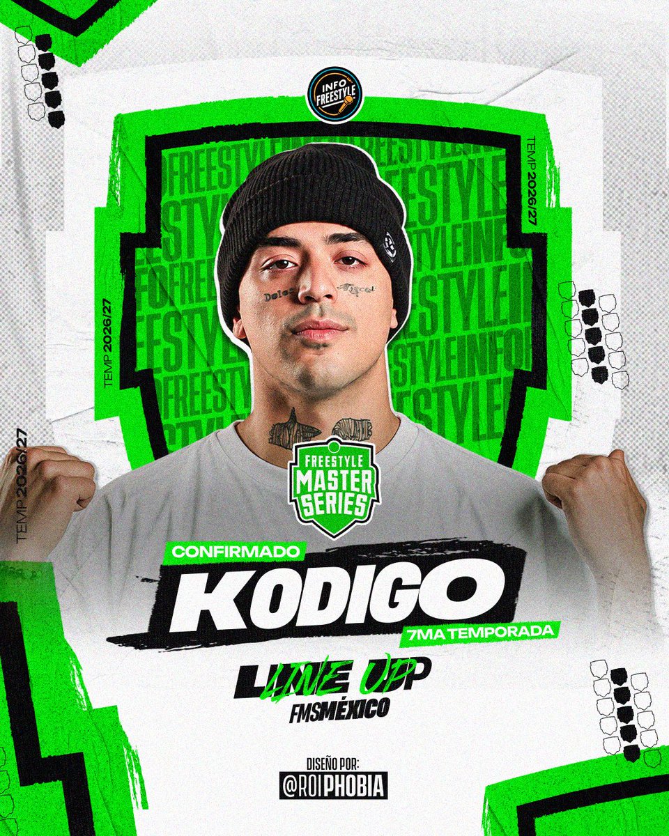 InfoFreestyle2's tweet photo. ¡KODIGO 🇦🇷 en FMS México 🇲🇽! ✅ https://t.co/9aArp0P5Wd