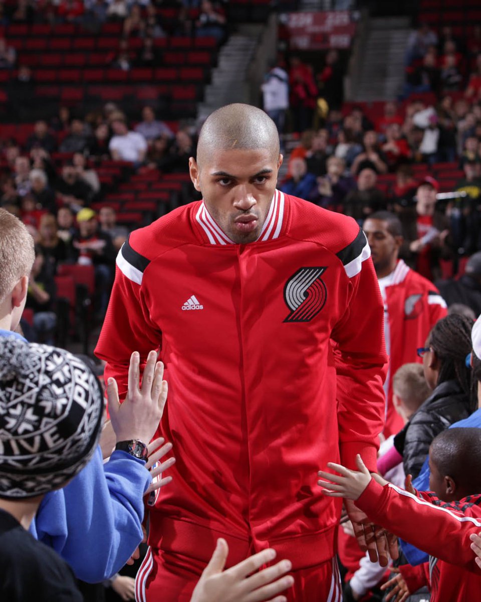 trailblazers's tweet photo. Congrats on retirement, Nico ❤️

A Blazers legend in every sense of the word. Honored to be the first chapter in a great NBA journey 🤝 https://t.co/FPYF7hR56W