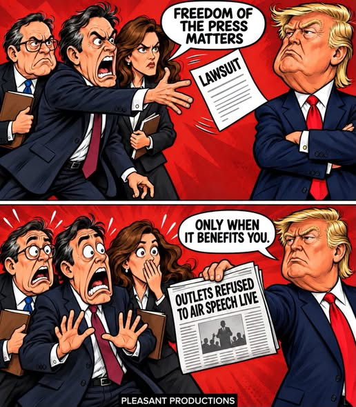 RYboating's tweet photo. They refused to air Trump's speech to the nation, yet now they whine when he refuses access to them? 🤔

That's pretty rich of them, if you ask me! 😉 https://t.co/sbVXYX31xQ