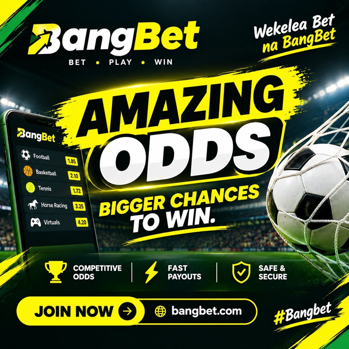 itsTripkid's tweet photo. Amazing odds. Bigger chances to win.
Wekelea Bet on BangBet and enjoy competitive odds with fast payouts.

Join now: https://t.co/l0Qk17begx https://t.co/0QnhQKZNwl