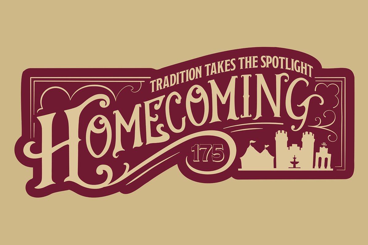 FloridaState's tweet photo. Florida State University will mark its 175th anniversary with an expanded Homecoming celebration Friday Nov. 20, featuring an extended parade route, a free concert and carnival for the FSU and Tallahassee communities.

Students, parents, alumni, friends and community members are invited to be part of the parade and Seminole LIVE! 175. This year’s theme, “Tradition Takes the Spotlight,”will celebrate FSU’s legacy and Seminole spirit through a full lineup of events. #FSU175

Read more at https://t.co/Z23CYimLXv