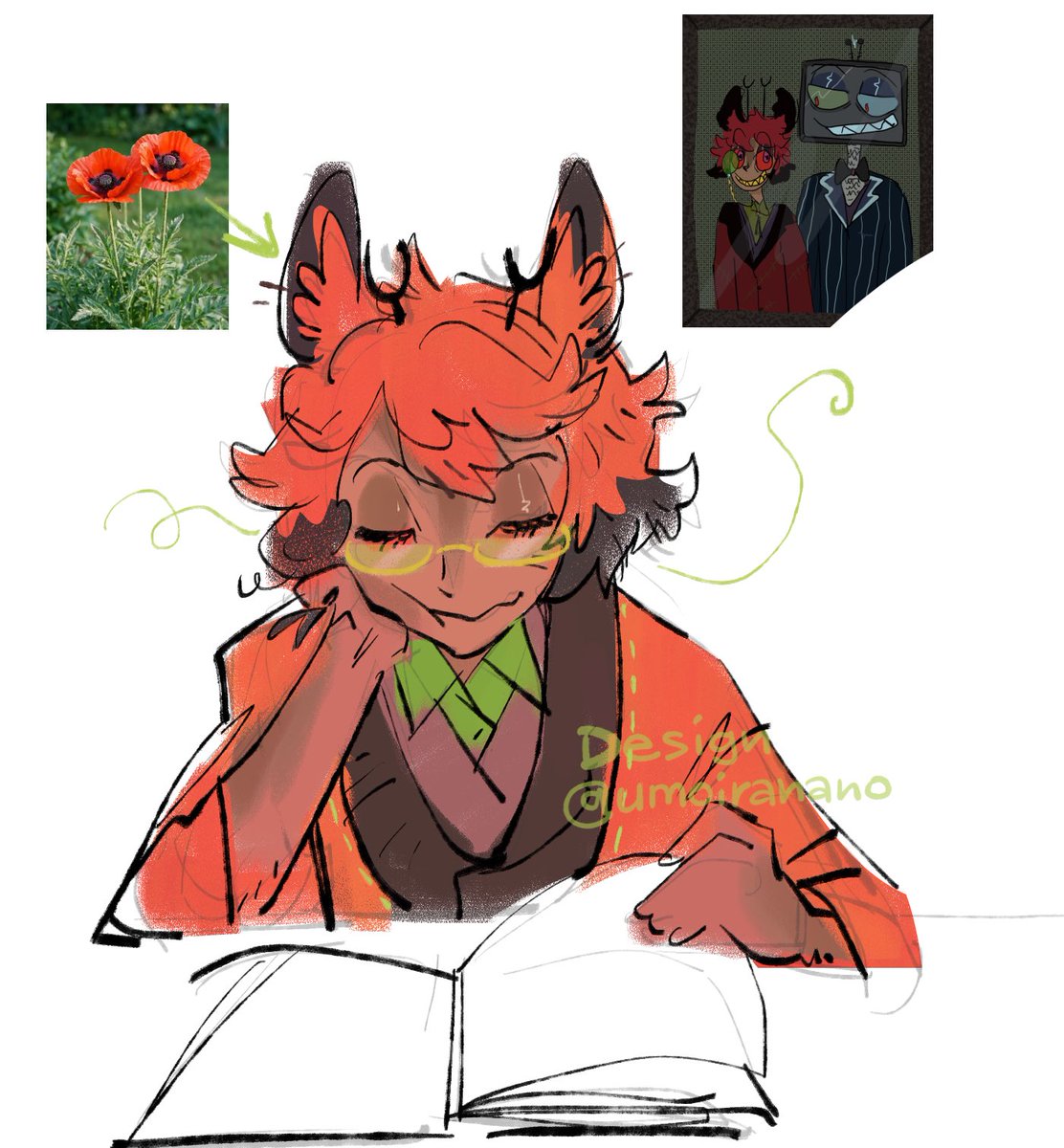 thethang1982's tweet photo. Drew @umoiranano s BEAUTIFUL redesign 😼 
#hazbinhotel #radiostatic https://t.co/XYbwwWhjSR