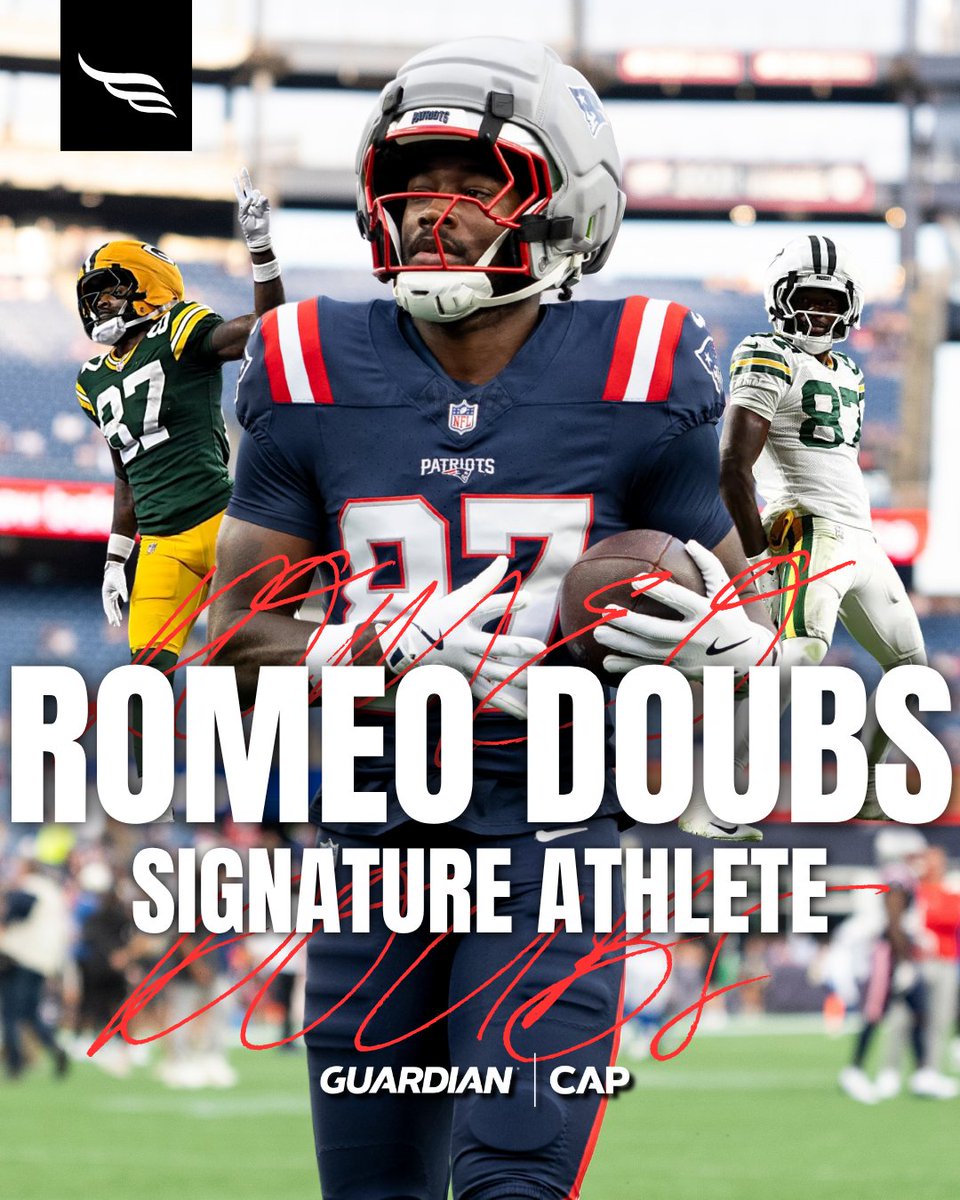 Guardian_Caps's tweet photo. A trailblazer from the start.

Guardian Caps is proud to welcome Romeo Doubs as a Guardian Cap Signature Athlete. One of the early players to embrace the Guardian Cap on the field, Romeo has helped pave the way for a new era of player protection.

Now, he's officially part of the family.