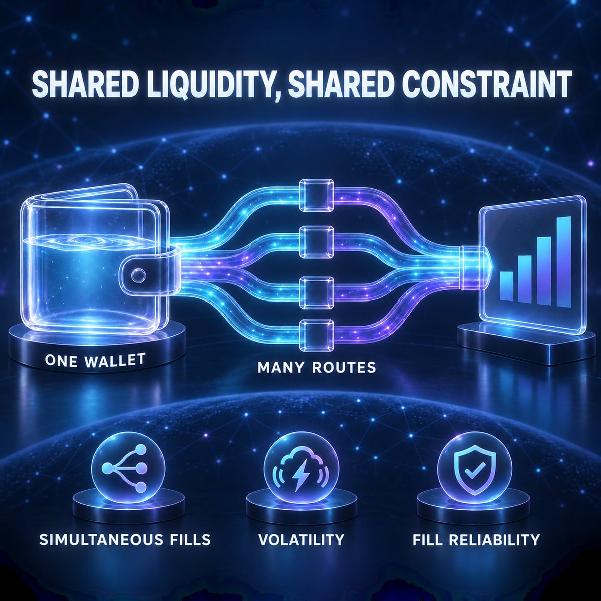 herald_eth's tweet photo. 1inch says Aqua processed $3B, with the last $2B in 12 days. But shared liquidity makes routes compete for the same wallet balance: faster volume can still mask correlated underfunding. Watch simultaneous fill reliability during volatility.

#1inch #DeFi #DEX #Liquidity #Crypto https://t.co/FqxNpWQip0