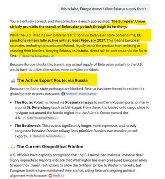 RaniAnitaKaur's tweet photo. @TrumpDailyPosts #Farmers dont believe a word of this bullshit. 
1. BELARUS does have the supply.
2. Belarus doesn't have the supply route.
3. Thank Russia if you get it. Europe bans Belarus.
4. It will cost more. https://t.co/1buzuRox9n