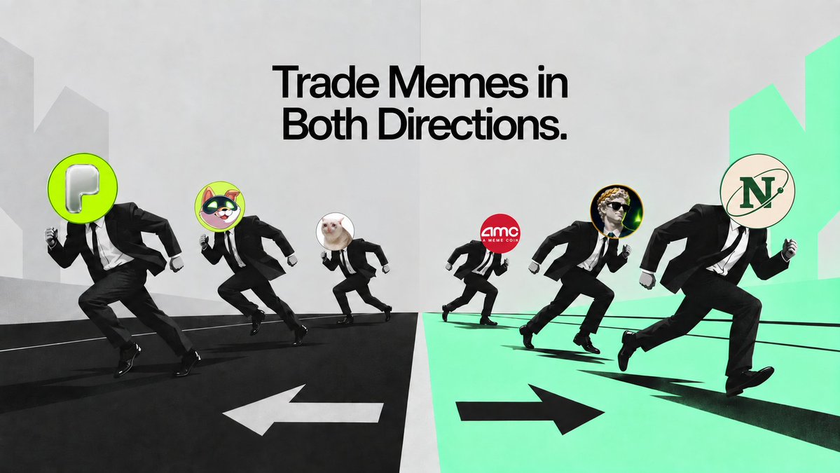 MerpsOrg's tweet photo. Merps lets you long or short memecoins with up to 10× leverage on RobinHood Chain. Every position settles in USDG, and you never need to hold the underlying token. https://t.co/l9gt3patSM