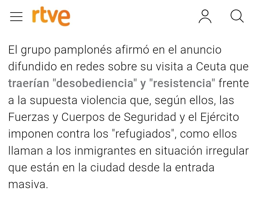 CanarioToday's tweet photo. @rtvenoticias Querían llevar a Ceuta desobediencia y resistencia desde Navarra.

Ahora denuncian... https://t.co/YSuM0JGcxG