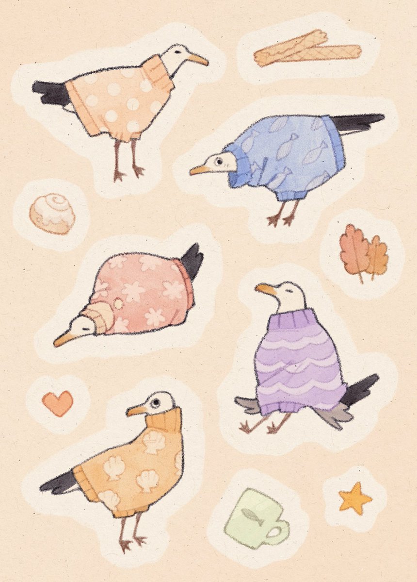 sweet_concordia's tweet photo. Comfy seagulls https://t.co/i7lhXQXs38
