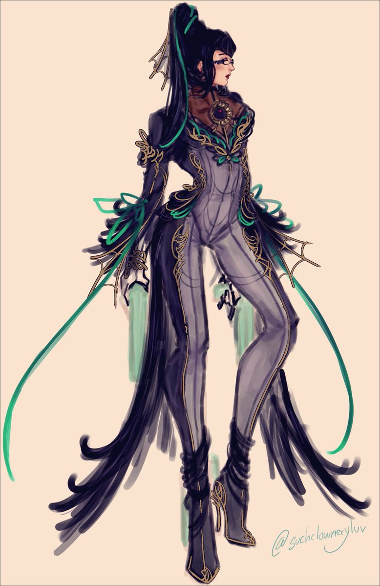 SuchClowneryLuv's tweet photo. bayonetta 4 fan design!! https://t.co/vGj4b1AHSm