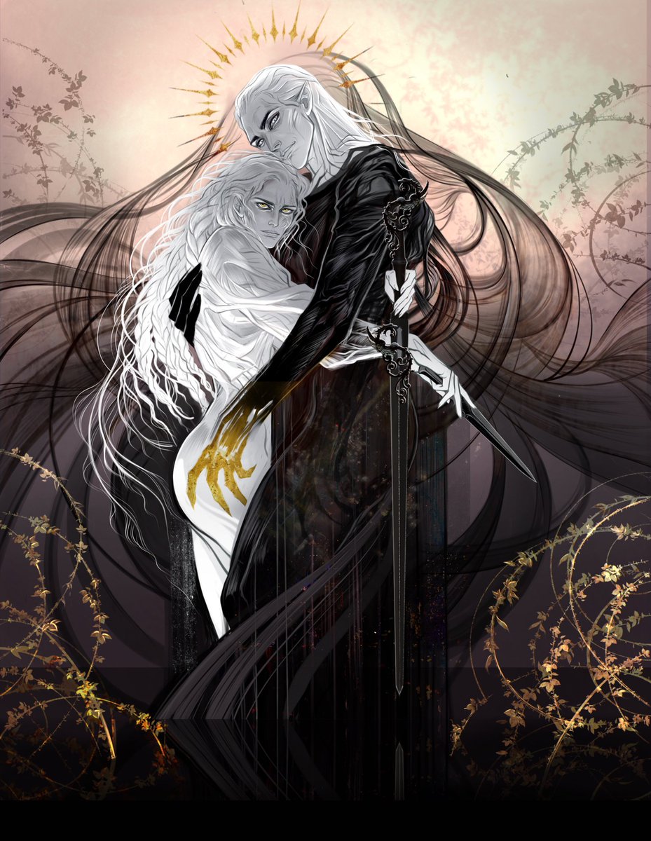 Rohlala__art's tweet photo. Dark waters. The Assassin and the Sorcerer (unfinished piece) https://t.co/w8LYk803gQ