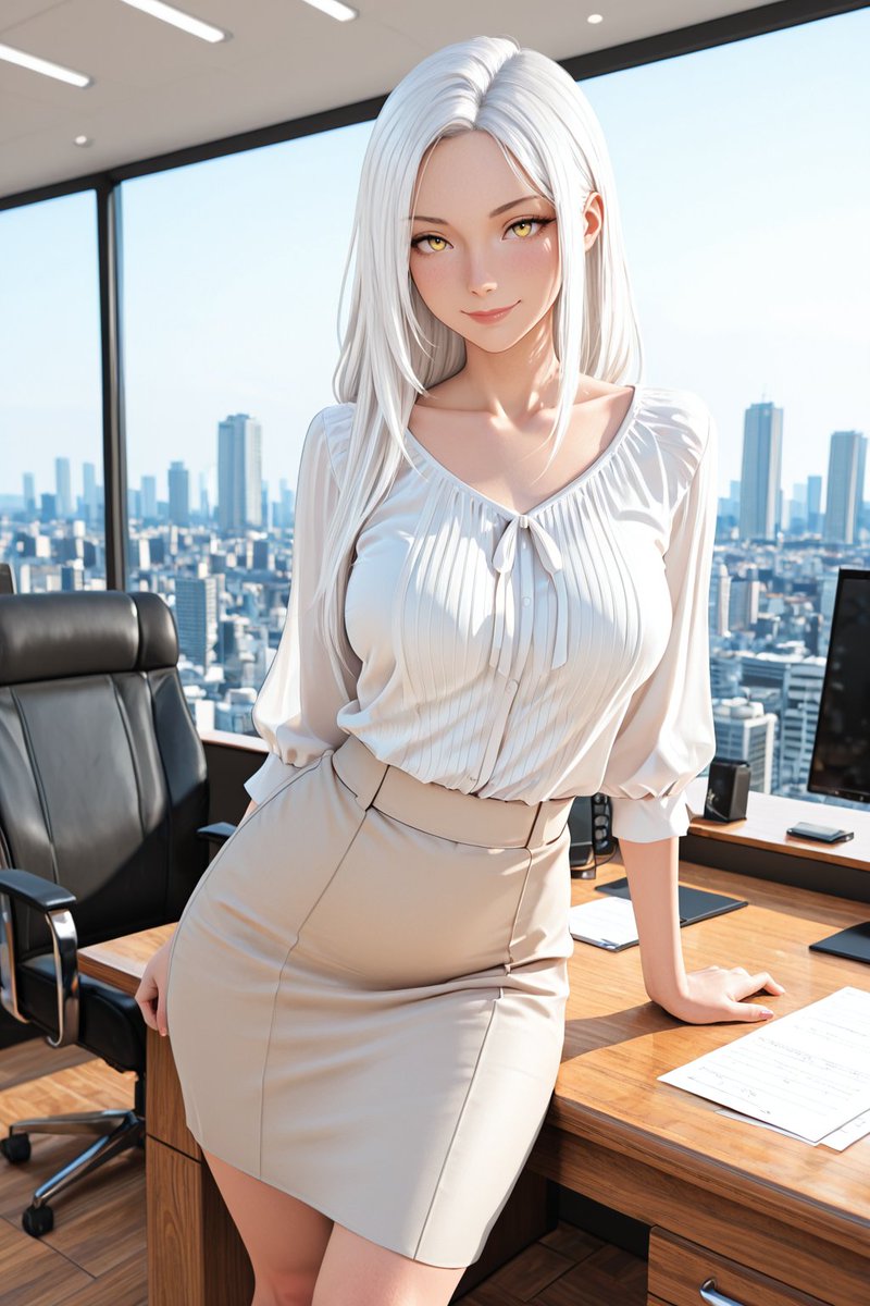 salamanderai00's tweet photo. Back at the office. 
SFW Image...
Find free set in my patreon.
#WhiteHair #AnimeStyle #BlueEyes #AIart️️️️️️️️️️️️️️️️️️️️️️️️️️️️️️️️️️️️️️️️️️️️️️️️️️️ https://t.co/Lt0GHi0qh3