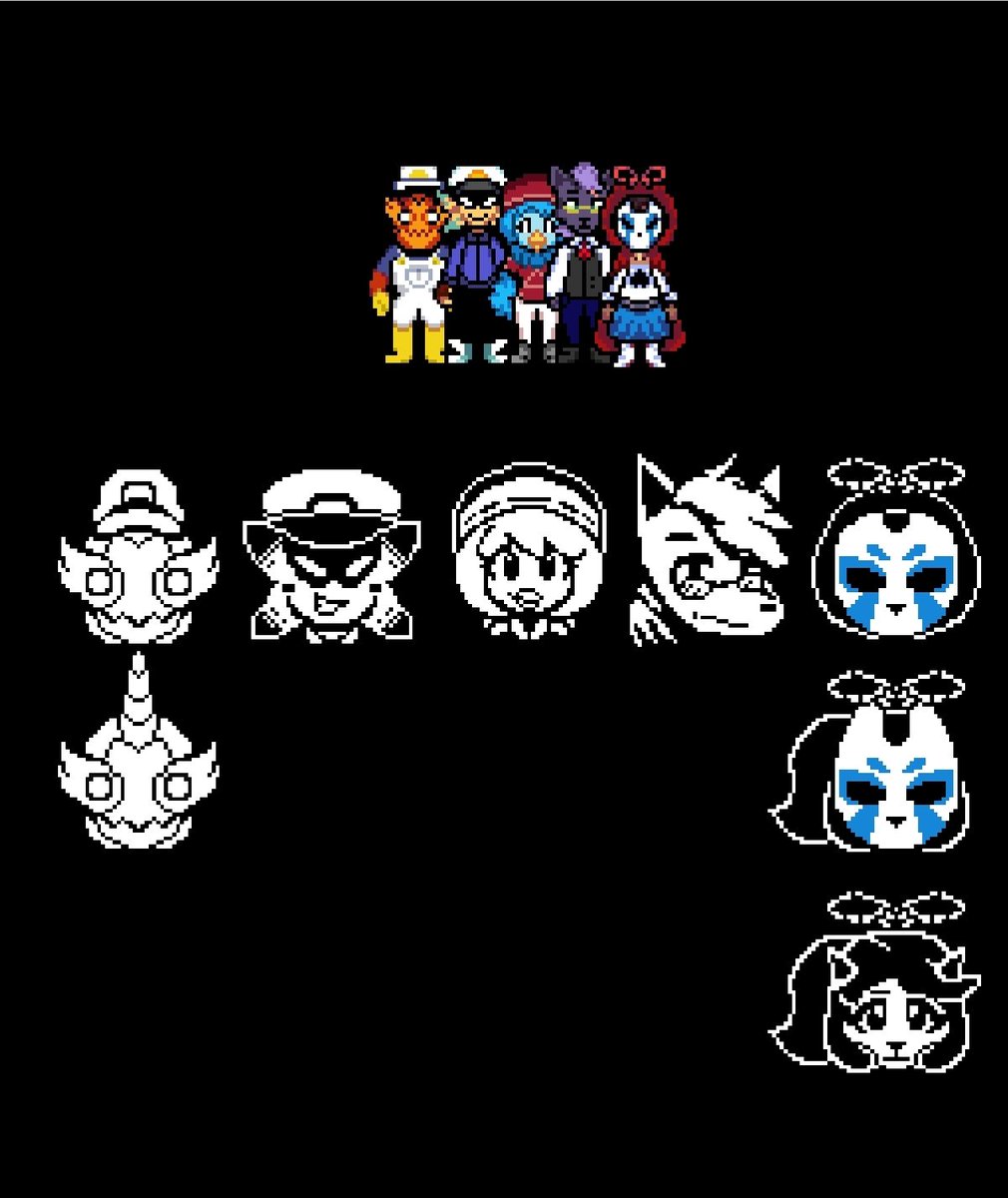 xhrmgg's tweet photo. After less than a day, I finally have the Main Cast Talksprites! (TS!UNDERSWAP CYAN)

#UndertaleYellow #TSUnderswap #Underswap #UTY #TSUnderswapCyan #Undertale #UnderswapYellow https://t.co/oQ3PCZk2pW
