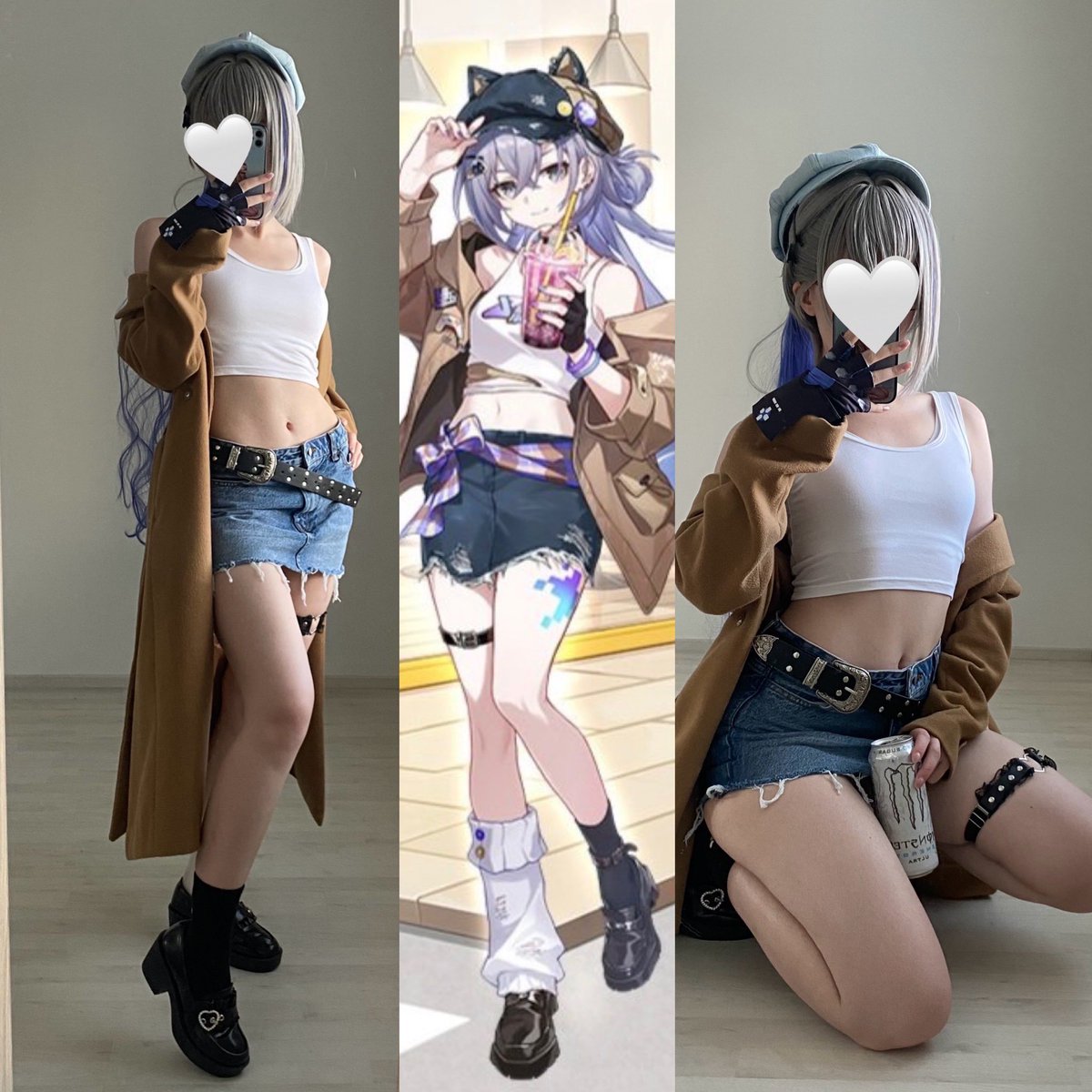 Ten_Ketsu's tweet photo. HSR x Mega Coffee Silver Wolf cosplay ☕️ https://t.co/vb9zlyGv82