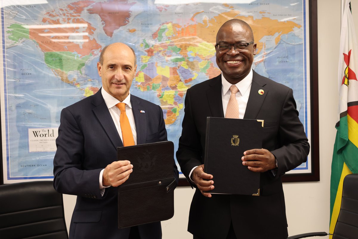 MoFA_ZW's tweet photo. Today, Zimbabwe 🇿🇼🤝🇲🇹 Malta opened a new chapter of diplomatic relations following the signing of a Joint Communiqué on the Establishment of Diplomatic Relations on the margins of UNGA81 in New York.

The new partnership creates opportunities to deepen trade and investment, tourism, financial services, technology, education, skills development and people-to-people exchanges, while strengthening private-sector cooperation.

The development advances Zimbabwe’s economic diplomacy thrust, aimed at opening markets, attracting investment, facilitating technology and knowledge transfer, and creating opportunities for businesses and citizens, reinforcing the country’s “𝐙𝐢𝐦𝐛𝐚𝐛𝐰𝐞 𝐢𝐬 𝐎𝐩𝐞𝐧 𝐟𝐨𝐫 𝐁𝐮𝐬𝐢𝐧𝐞𝐬𝐬” drive.
