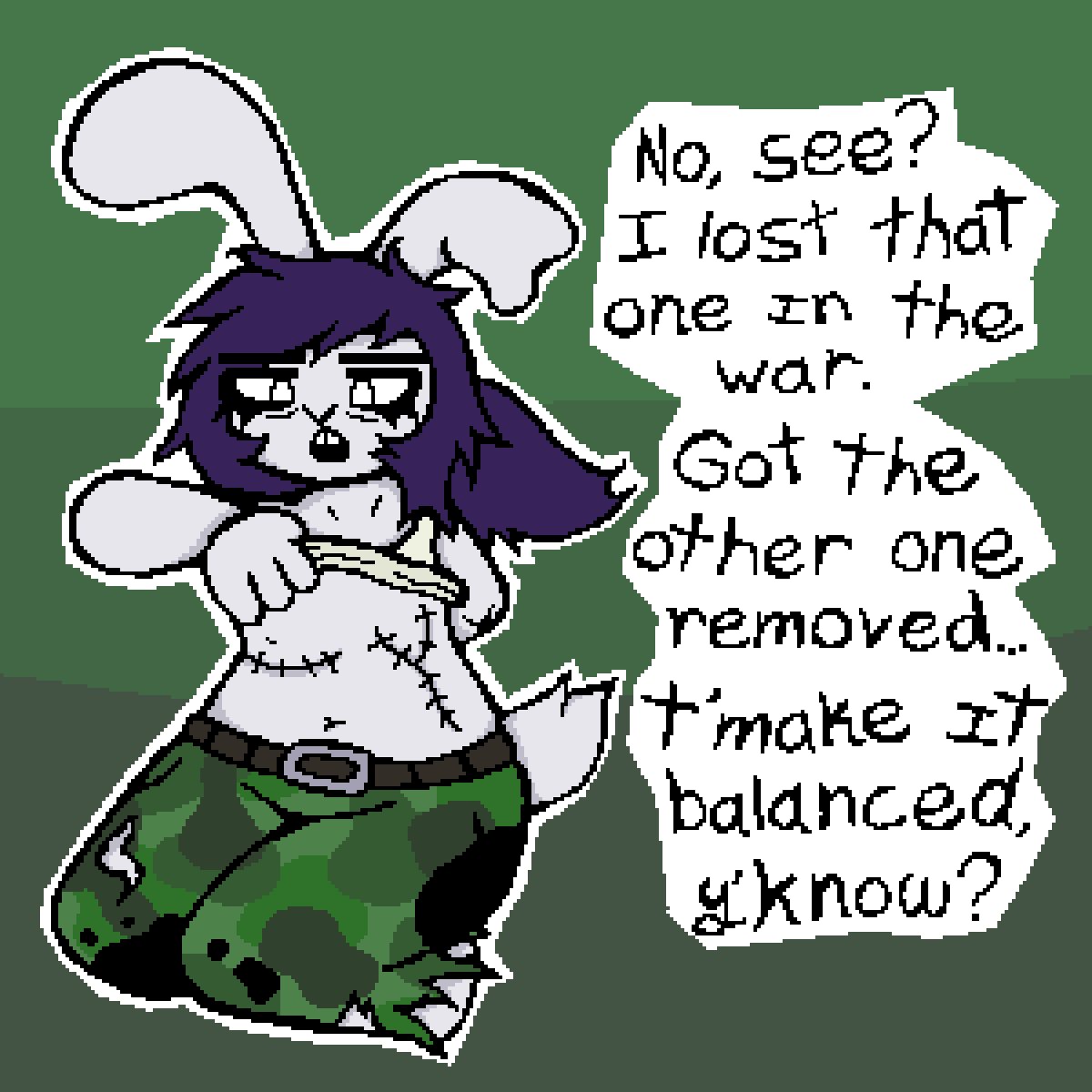 DimSun_Draws's tweet photo. Stel shows off some new scars and old scars! https://t.co/XM3MarV7yW
