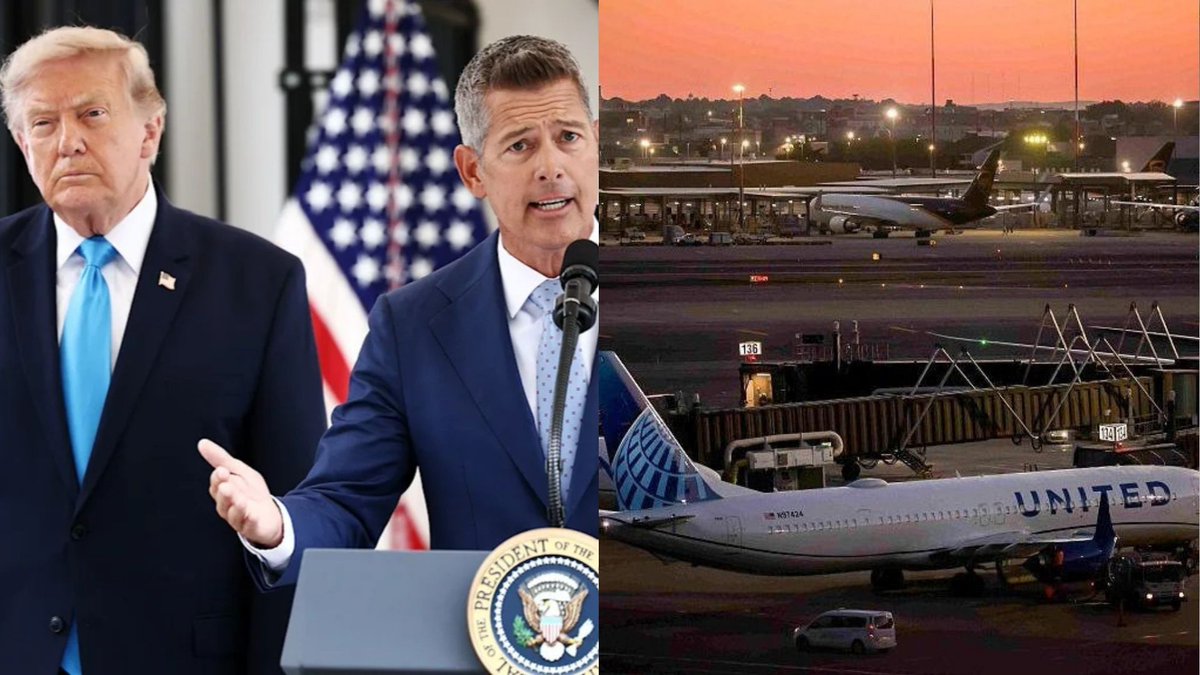HQNewsNow's tweet photo. The FAA has grounded flights at New York, Boston, New Jersey, and Philadelphia airports after Trump's Department of Transportation accidentally cut a fiber line during Air Traffic Control system renovations. https://t.co/f2PM647WfD