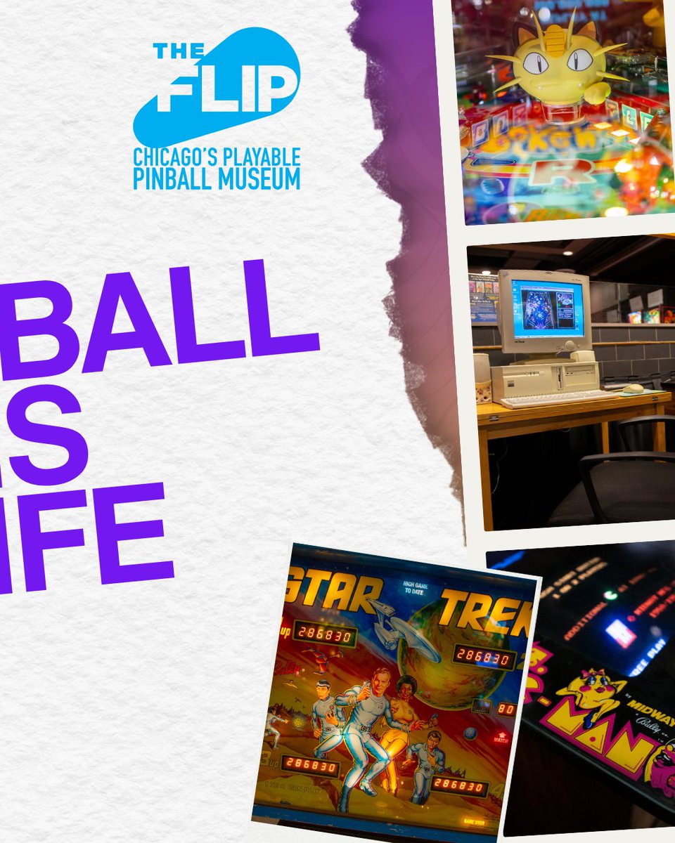 Block37Shops's tweet photo. Pokémon, The Twilight Zone, Star Trek, The Addams Family, Godzilla…what do all of these beloved franchises have in common? You can find them all at The Flip – Chicago’s Playable Pinball Museum! https://t.co/msJigCTuIz