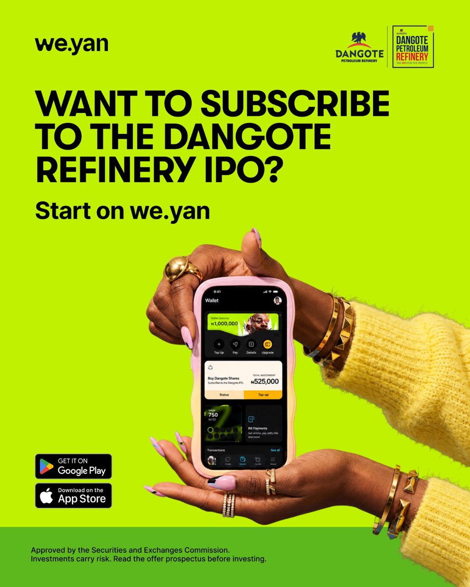 weyanapp's tweet photo. Put a finger down if,

YOU’RE NEW TO INVESTING?

YOU’VE CREATED YOUR CHN?

YOU CAUGHT THE IPO BUG AND SUBSCRIBED ALREADY?

YOU HAVEN’T SUBSCRIBED YET, BUT WILL?

YOU WILL TELL PEOPLE TO SUBSCRIBE TO THE IPO ON WE.YAN?

Subscribe to the IPO on we.yan https://t.co/DM4UNu1XUu
