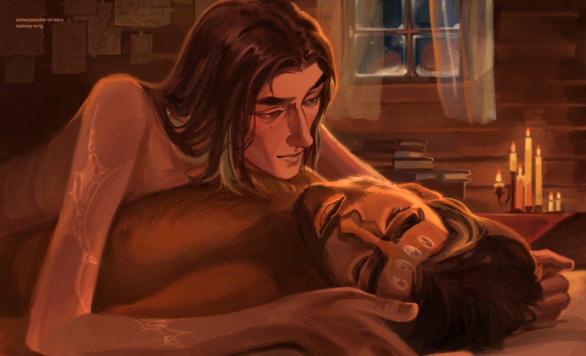 artdarypeacher's tweet photo. Quiet, calm, and the soft crackle of a candle flame 🕯️ 
postcanon #jayvik https://t.co/OyUso3N9Dc