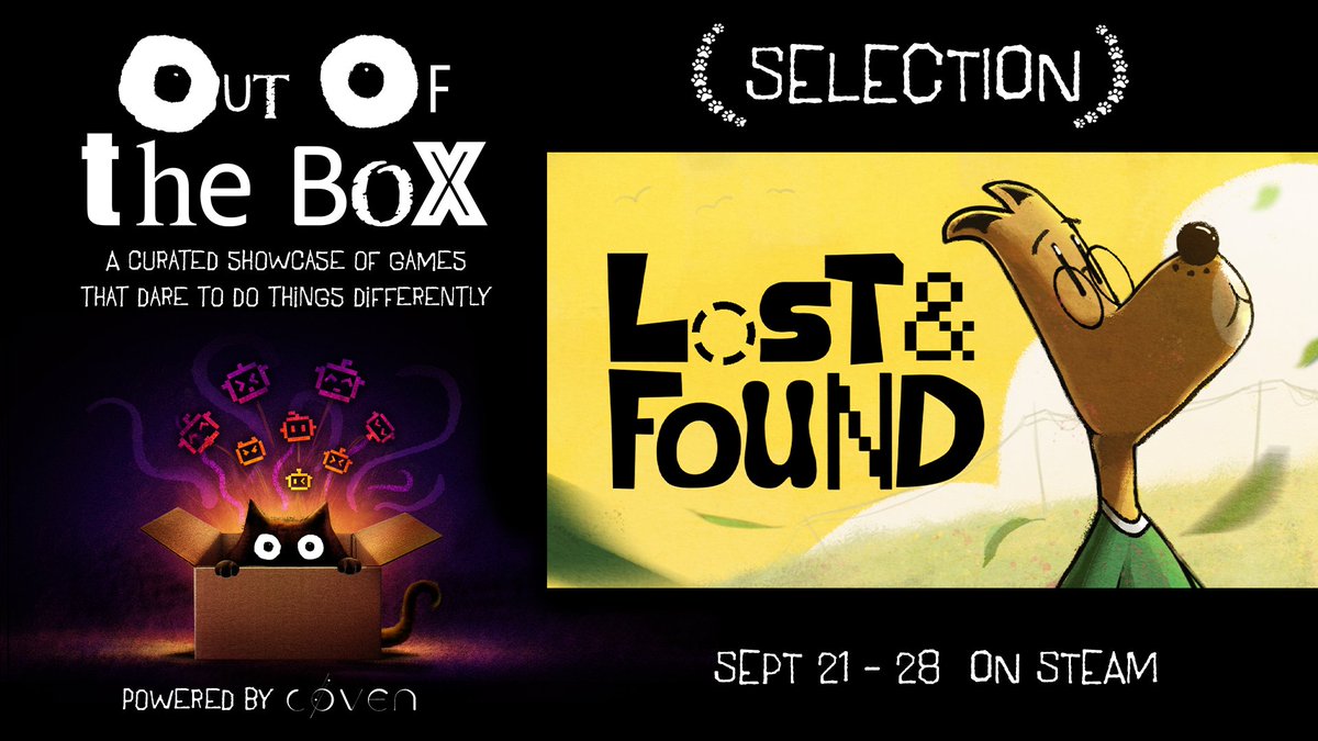 shaggy__bear's tweet photo. Lost &amp; Found has been selected to be part of a Steam festival celebrating games that dare to be different, featuring unique stories &amp; Out of the box art styles. 

Find out more about the Out of the Box games showcase here:

https://t.co/awLizdbZR1

#OutOfTheBoxGames https://t.co/JdXdREGXXU