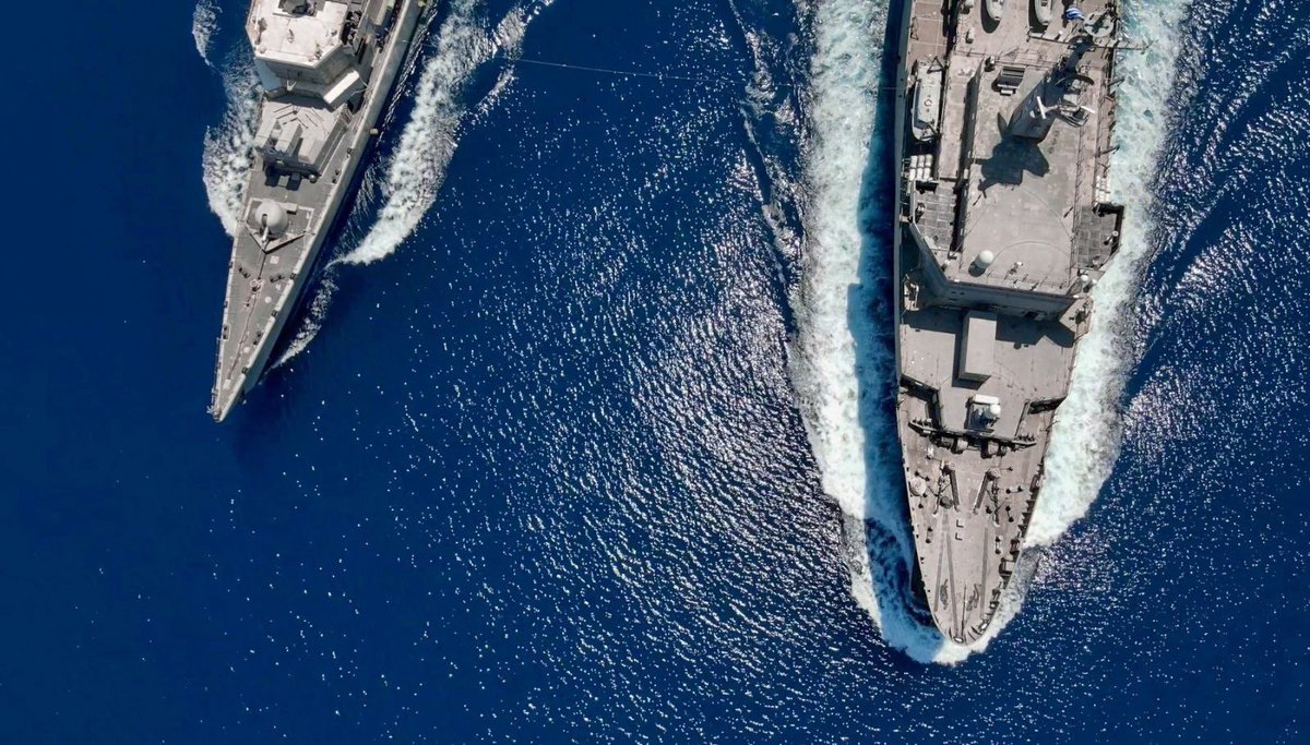 GreekReporterr's tweet photo. 🇬🇷 🇫🇷 Hellenic forces are ready to intervene if the French survey vessel is harassed by Turkey

Paris and Athens prepare a joint communiqué on seabed surveys for the Great Sea Interconnector (GSI) power cable.

A French-flagged vessel, with the notice possibly issued by the French state, signals goodwill and resolve toward Ankara.

Surveys in "undelimited areas" will proceed without Turkish permission. Hellenic frigates and gunboats hold a posture of "defensive deterrence", ready to intervene if the vessel is harassed, never provoking first.

Ankara may answer with a counter-NAVTEX or a warship, as at Kasos in 2024. Two EU states send the legal message, Hellenic readiness is the deterrence.