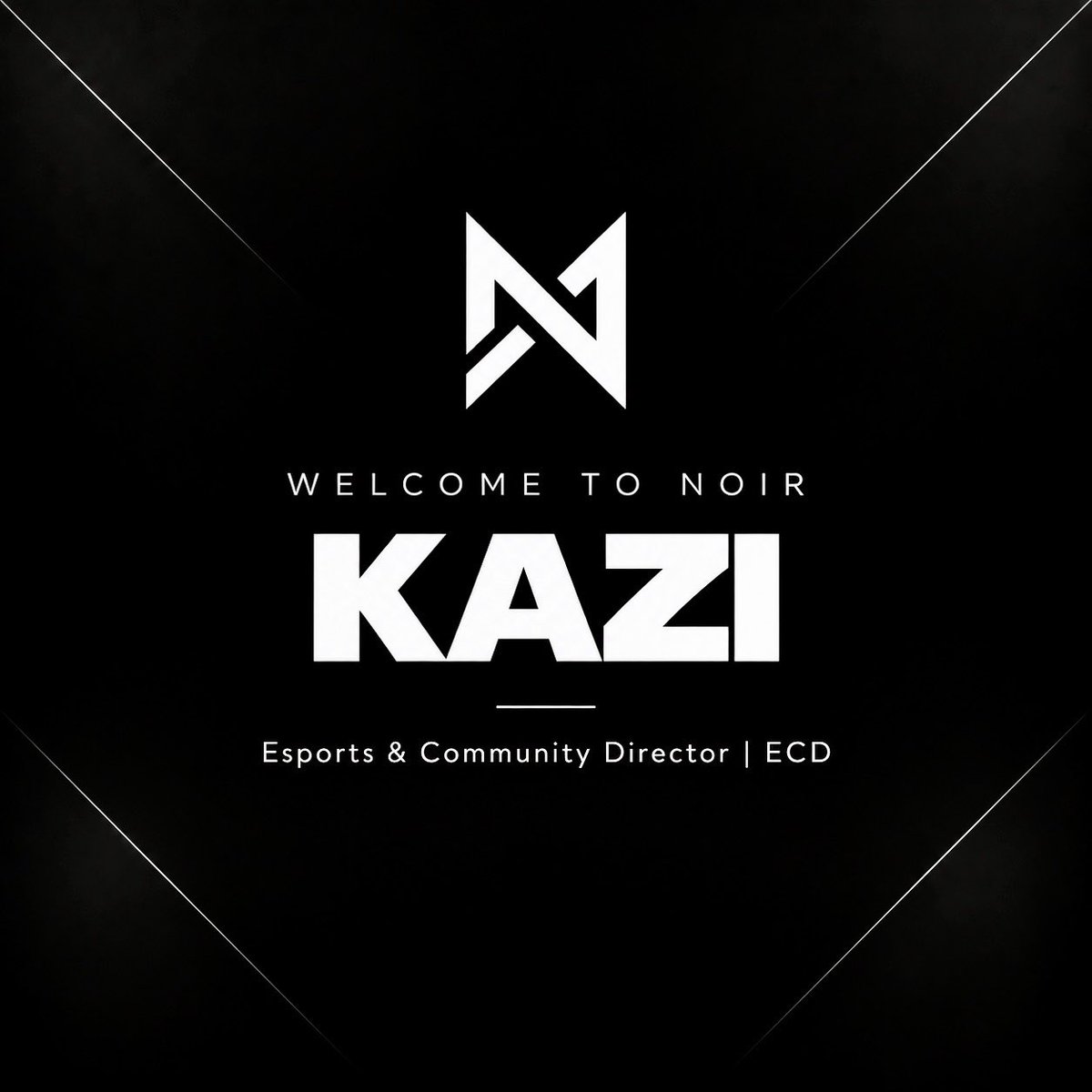 NoirFC's tweet photo. We’re pleased to welcome Kazi to the organisation as our new Esports &amp; Community Director.

He’ll be working across our esports operations, teams and wider community as we continue building NOIR.

Welcome, @Kaziorbluee. #NOIR https://t.co/pDh3Nc6Rqp