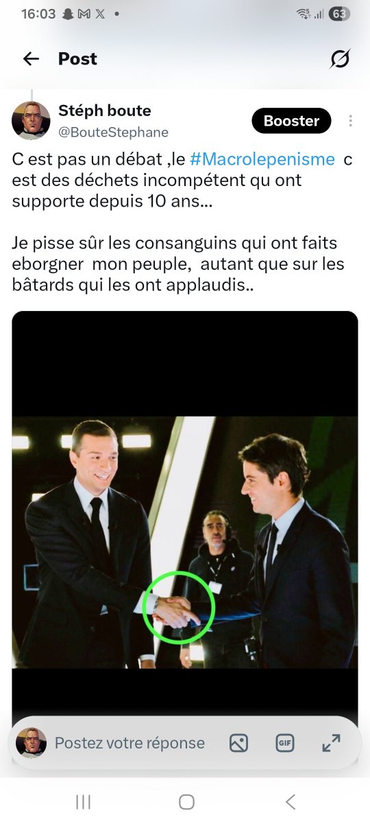 BouteStephane's tweet photo. @franceinfo @mvalet_officiel A bon..
Merci d invités ce genre de truc #Francecollabo .
Un bon taf de #Merdia #Macrolepeniste ....
Avec notres argent bandes de #parasites #inutiles ... https://t.co/sMfSJEb4EG