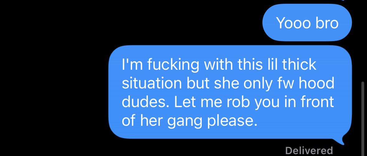 chrisripmaster's tweet photo. Nah I fw that. Real homies would say yes https://t.co/d2dZpMHILf