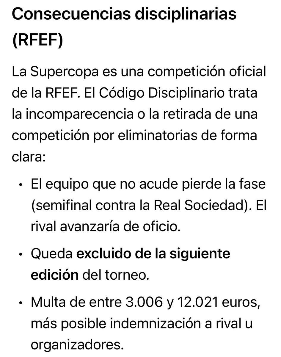 Allendejunio's tweet photo. Si yo fuera Don Real Madrid, el comunicado oficial, hoy mejor que mañana, sería la renuncia formal ante la @rfef a la Supercopa de febrero. Como socio firmo donde me digan. https://t.co/Syh0SHf4UI