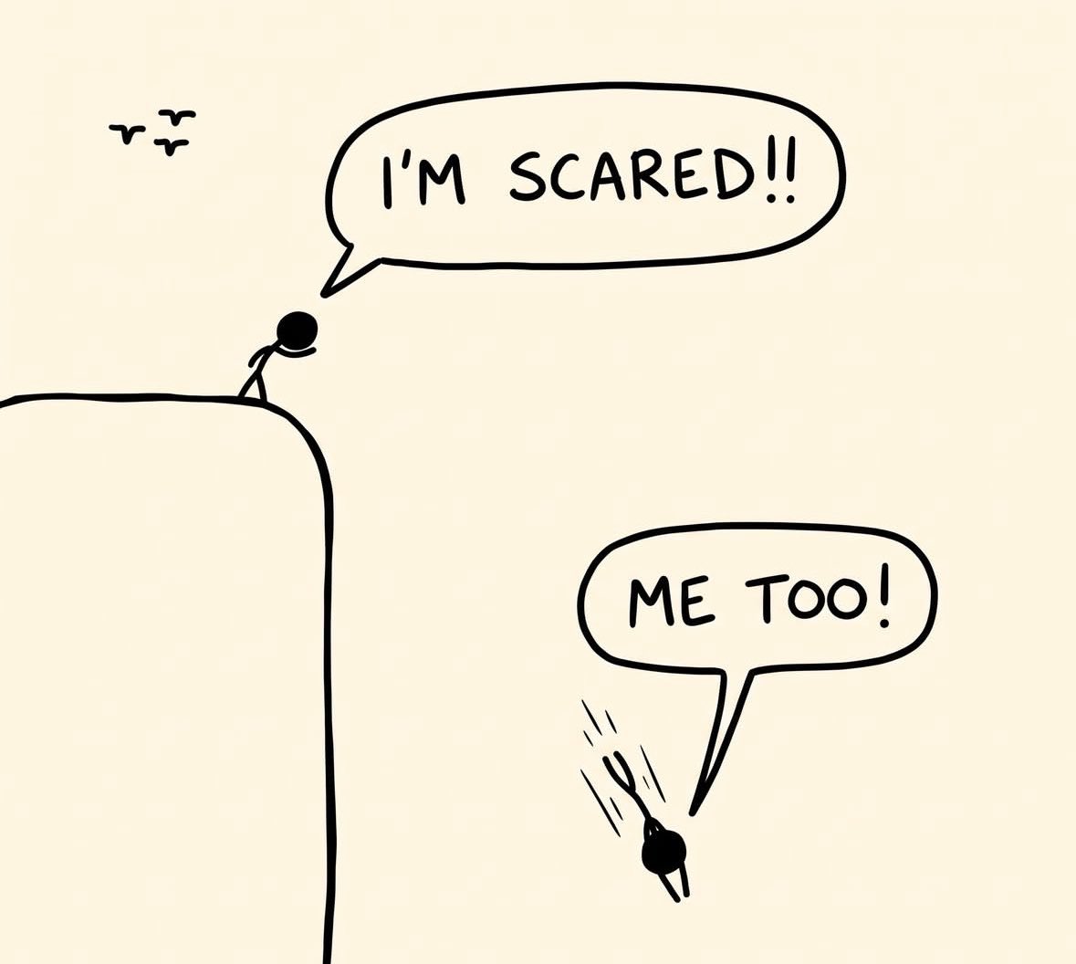 Atomthecreator's tweet photo. Do it scared. 
Do it or not time will pass anyways. 
Do it Afraid. https://t.co/plbOiCaCez