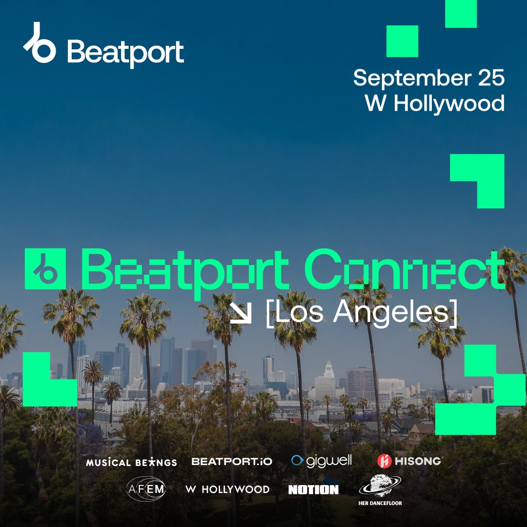 6AMGroup's tweet photo. 🚨🚨🚨LOS ANGELES🚨🚨🚨

Returning for its second year, @beatport Connect LA brings together artists, DJs and electronic music professionals for a full day of discussions, workshops and networking. 
For tickets visit: https://t.co/imctNfWtxy. https://t.co/ppdNLOL7Vf