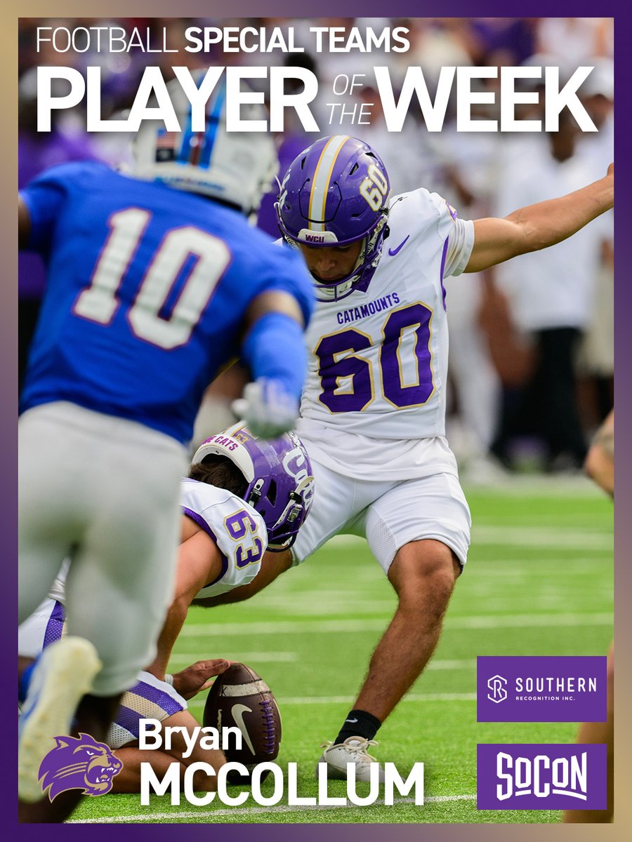 SoConSports's tweet photo. #SoConFB Players of the Week presented by Southern Recognition ๐ #itsallhere
https://t.co/he1QjLSY9h https://t.co/UOlQwT7LfS