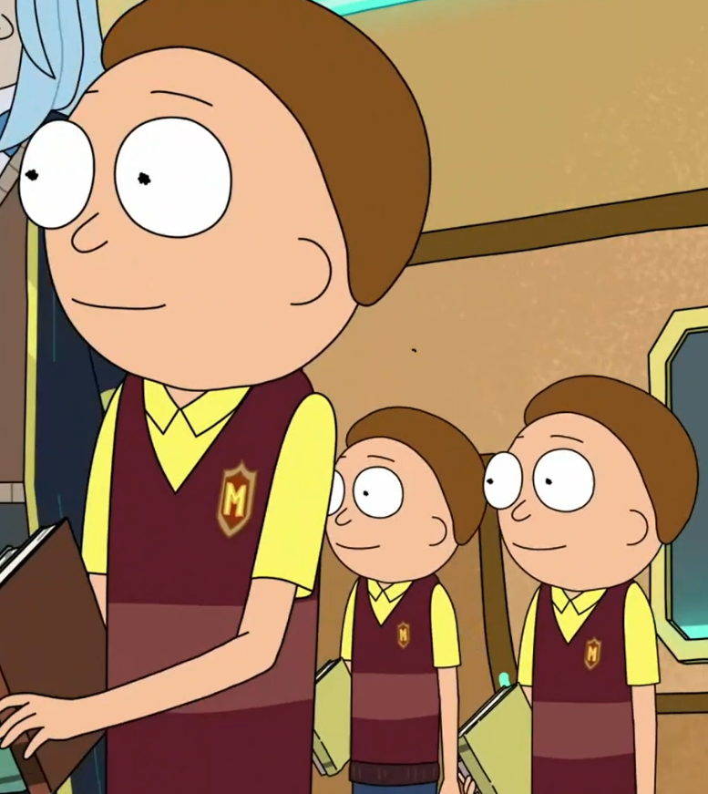 sleepynannoying's tweet photo. My hands are itching to make my own school uniform for Mortys. I think it would similar to Morty Academy, but more customizable. 🤔 https://t.co/WGWYWza2nZ