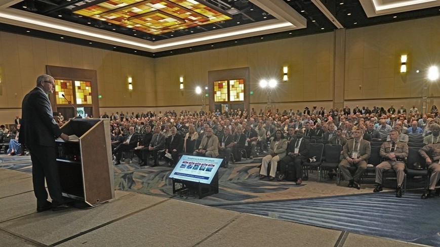 FMCSA's tweet photo. FMCSA helped kick off the @CVSA Annual Convention and Expo today in Orlando, bringing together commercial motor vehicle safety leaders from across North America.

Keeping our roadways safe takes all of us, especially strong partnerships among federal, state, and local agencies, law enforcement, the motor carrier industry, and other safety stakeholders. Events like this create an important forum to share expertise, align priorities, and develop coordinated, strategic approaches to the CMV safety challenges we face across North America.

We’re grateful to our law enforcement partners and all those working every day to make our roads safer for everyone. 
#RoadwaySafety #CMVSafety #CVSA #FHP