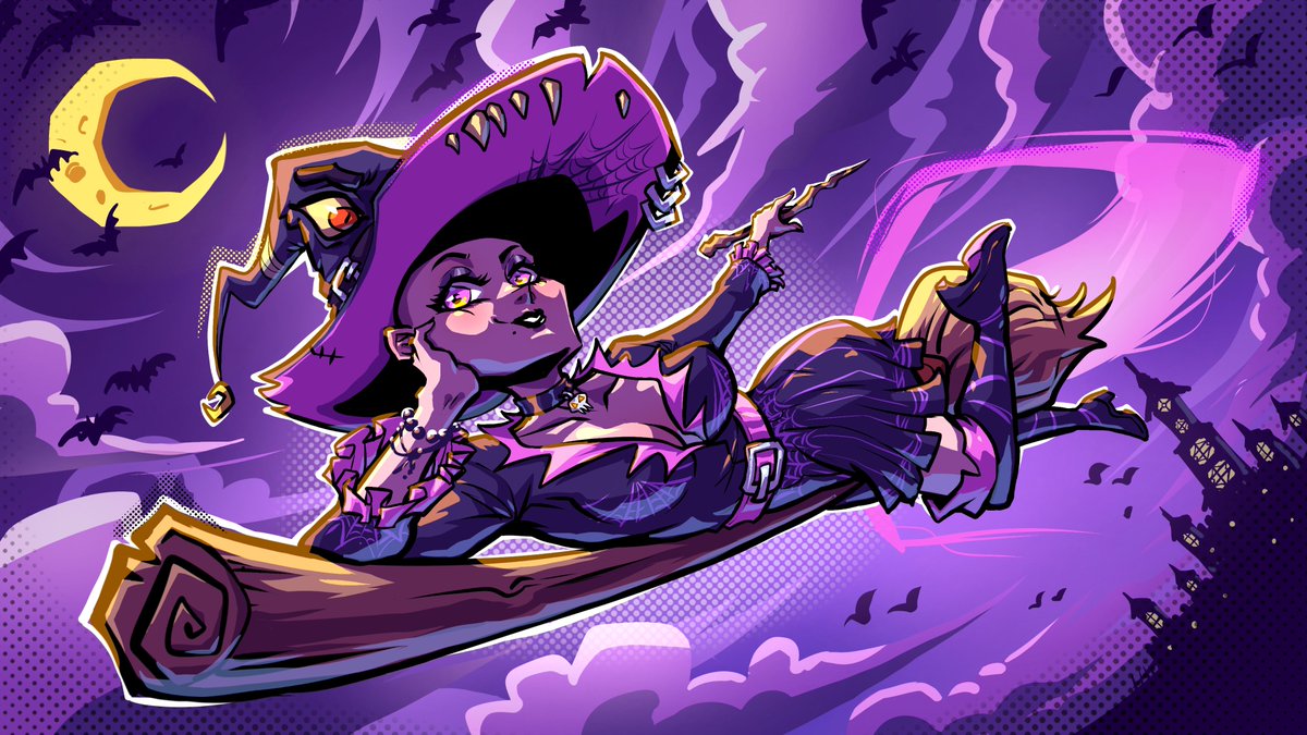 JunaBoooiyo's tweet photo. Hey hey! check it out i make a YCH Halloween - Witch Baddie on my VGen 😋
Would you interested to make it be your character? 🤔 

#artmoots #artshare #vartist #smallartist #ychhalloween https://t.co/PBQihTQxdr
