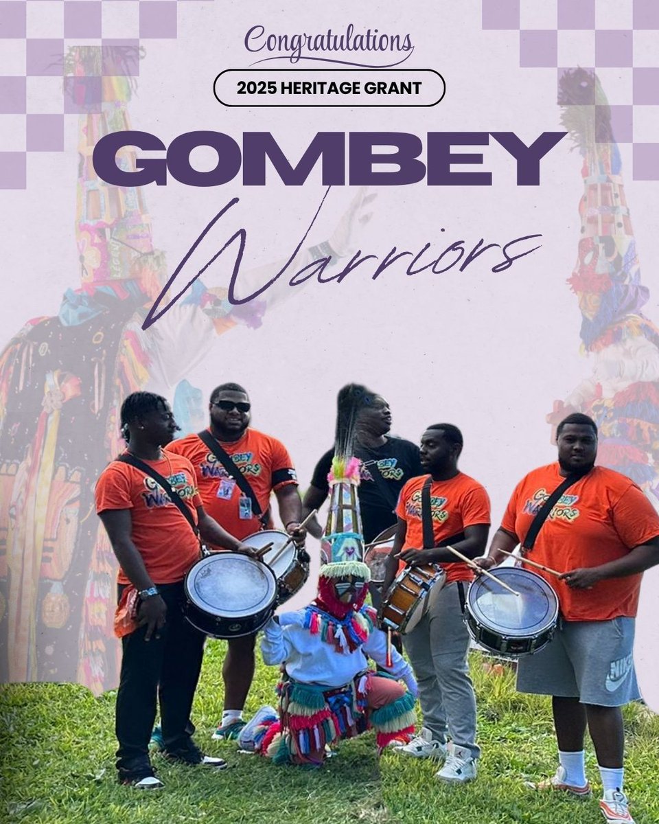 BermudaCulture's tweet photo. Congratulations to Gombey Warriors, one of our 2025 Heritage Grant recipients!

Established 11-11-11, “Dem Warriors Bies” have become a fixture in the culture, sharing our Gombey tradition locally and internationally. https://t.co/3arV4rFdRz