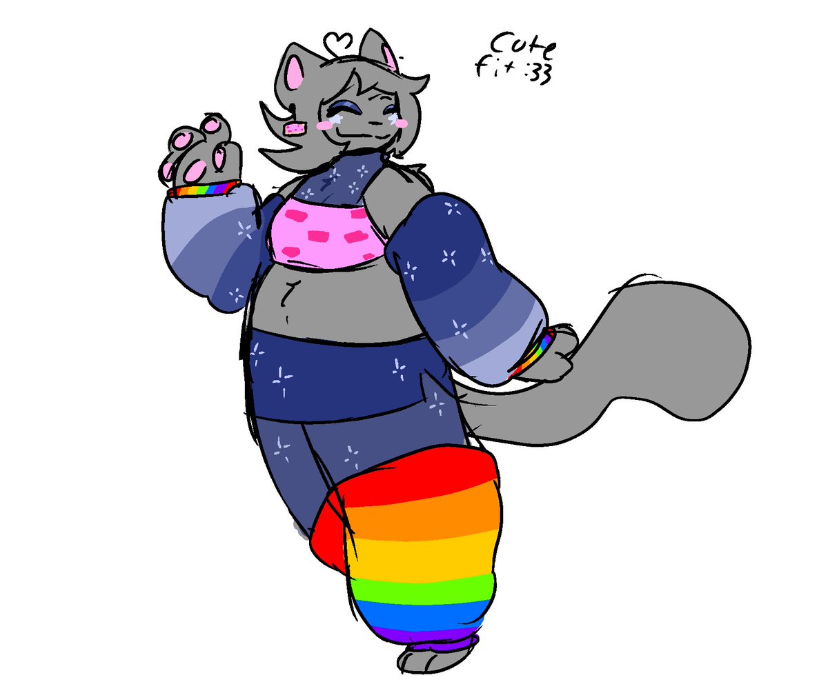 Neokattz's tweet photo. nothr real quick doodle i jus did, nyan in a cute lil outfit i imagined her wearing 
more excuses to doodle this cutie...
#pursuitcore https://t.co/0QKI8ZICuP
