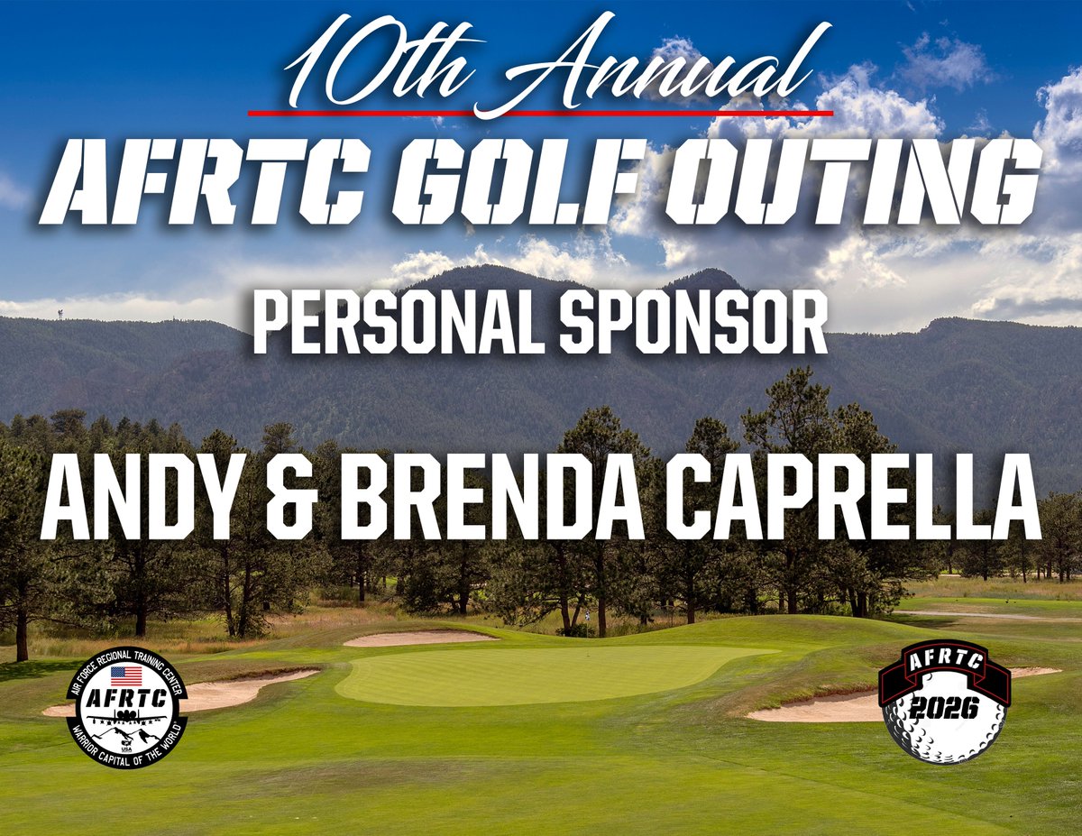 AirForceRTC's tweet photo. It's golf outing week! Let's start giving thanks to those who helped sponsor this event. Each sponsor will get a shoutout this week. We begin with our personal sponsors.
#toughAF
Andy & Brenda Caprella
Brent & Niki Dewald
The Favia Family
THANK YOU!
#WarriorCapitalOfTheWorld https://t.co/NMw0pJmSaI