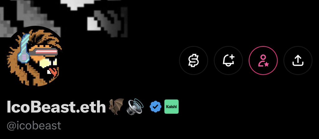 Atitty's tweet photo. Would be cool to bet on if @icobeast will get his kalshi badge removed and fired 

@Polymarket can do something funny here https://t.co/7XG86m5qQj