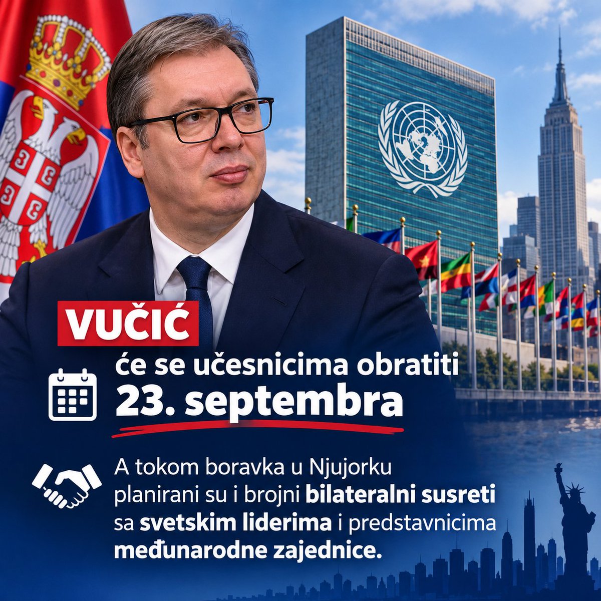 Amaris2b's tweet photo. 🚨 VUČIĆ ĆE SE OBRRATITI GENERALNOJ SKUPŠTINI UN 23. SEPTEMBRA #pageforyou #caosvima #sns https://t.co/jZcxoib42B