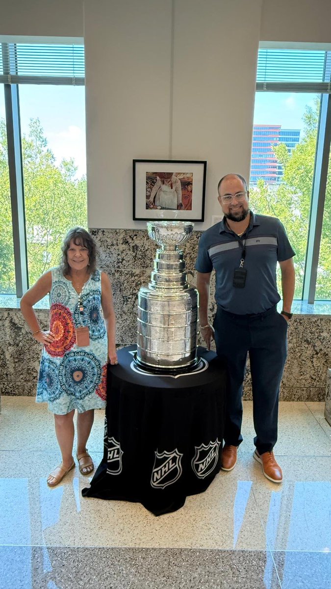 theoptionslord's tweet photo. @Michelle24Jarvy and I with the Stanley cup!!!! Go @Canes https://t.co/osG4TAcmQt